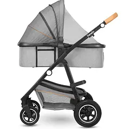 Універсальна коляска 2 в 1 Lionelo Amber 2 Grey Stone, світло-сіра (LO-AMBER GREY STONE (2in1)) - мініатюра 4