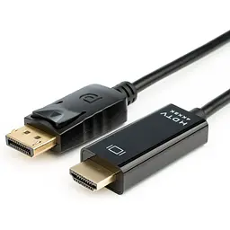 Кабель мультимедійний DisplayPort M to HDMI M 3.0m 8K/4K black Atcom (30100)