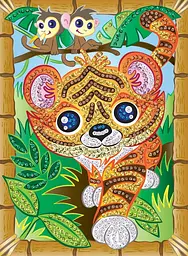 Набір для творчості Smoogles Тигр 25*34см Sequin Art det0017598 - мініатюра 3