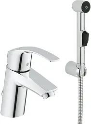 Змішувач з гігієнічною лійкою Grohe Eurosmart 23124002, Хром