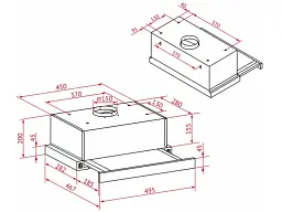Витяжка Perfelli TL 5212 WH 700 LED - мініатюра 12