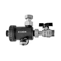Фільтр компактний магнітний для котла Koer KR.1274 - 3/4" з краном (Pa-Gf) KR5679 - мініатюра 2