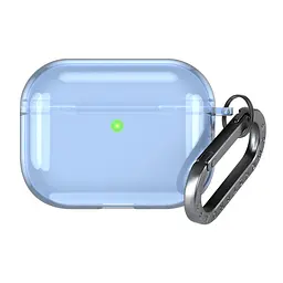 Чохол для навушників Apple AirPods Pro 3, синій, Air, термополіуретан (TPU), протиударний, захист від подряпин, пилу і ударів, футляр з карабіном для кріплення, точні вирізи для доступу до роз"ємів, ArmorStandart (ARM88304)