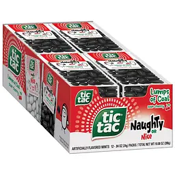 Драже Tic Tac Naughty or Nice Lumps of Coal Sour Cherry Mints 23.8г - мініатюра 8