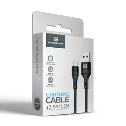 Кабель ArmorStandart AR87 USB to Lightning 3A 1.2m Black (ARM64037) - мініатюра 5