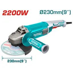 УШМ Total TG12223026 кутова 2200 Вт 230 мм 6600 об хв