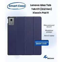 Чохол до планшета BeCover Smart Case Lenovo Idea Tab/K11 (2nd Gen) TB336/Xiaoxin Pad (2025) 11" Deep Blue (714096) - мініатюра 2