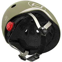Шолом захисний дитячий Scoot and Ride з ліхтариком 45-51 см оливковий (SR-181206-OLIVE) - мініатюра 8