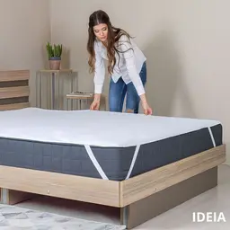 Наматрацник Ideia Aqua-Stop з резинками 80х190 см білий  (8-06595) - мініатюра 4