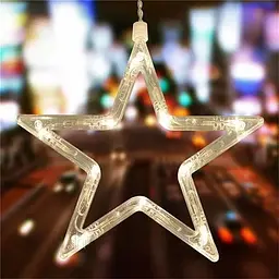 Гірлянда-штора Зірки XPRO 138 LED 2x1 м, теплий білий колір, 8 режимів світіння (234564331_310) - мініатюра 8