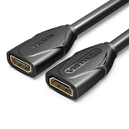 Подовжувач HDMI-HDMI v.2.0 Vention M/M PVC Shell 4K 60Hz 18Gbps gold-plated 0.5m Black (AAXBD)