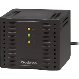 Стабілізатор напруги Defender AVR Premium 1500 600 Вт, 4 розетки, чорний (99060) - мініатюра 2