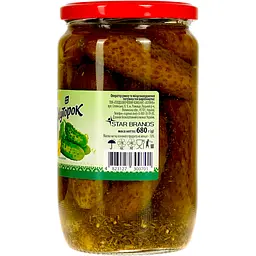 Огірки Хуторок мариновані по-Херсонські 680 г (747304) - мініатюра 3