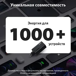 Зарядний пристрій адаптер Anker 65W Gan 735 A2668211 - мініатюра 4