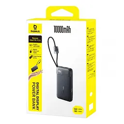 Портативний ЗП Power Bank Baseus EnerFill FC11 PD45W with cables 10000 mAh (E00310) Cosmic Black - мініатюра 3