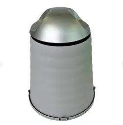 Відро для сміття Motek на 7 л 17х24х30 см Сіре (WBS-111) - мініатюра 1
