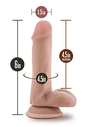 Фалоімітатор Dr. Skin+ Posable Shaft 6 Inch 15.2 см тілесний - мініатюра 5