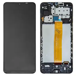 Дисплей Samsung M127 Galaxy M12, чорний, з рамкою, Original (PRC), M127F_REV0.1
