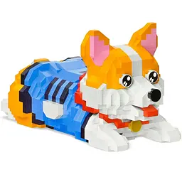 Конструктор Daya Mini Blocks Коргі 806 деталей, міні блоки, фігурка собаки коргі, подарунок для дітей від 8 років