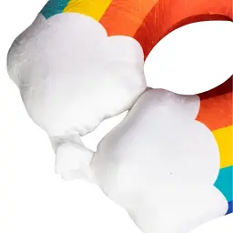 Подушка для шиї Yiwu Rainbow U-подібна Memory Foam 30х30 см синя - мініатюра 2