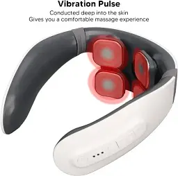 Імпульсний масажер для шиї Four-Head Cervical Massager PK-718 з 4 головками - мініатюра 3
