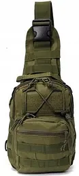 Тактична сумка слінг армійський рюкзак через плече Green Tactical