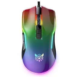 Комп'ютерна мишка Onikuma C22 з RGB підсвіткою 6400 DPI дротова ігрова для комп’ютера та ноутбука безшумна