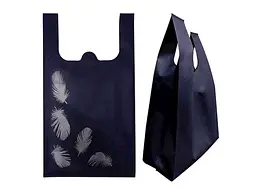 Еко сумка-майка ECOBAG без замка 300 x 540 x 130 (Автомат) з друком (Перо флекс 40гр