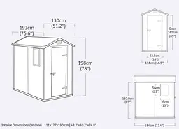 Садовий будиночок Keter Manor 4x6S сірий - мініатюра 7