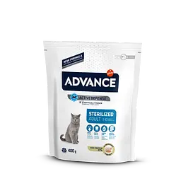 Сухий корм для стерилізованих кішок Advance Cat Sterilized, з індичкою, 400 г