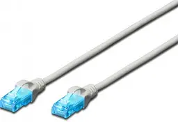 Патч-корд CAT 5e UTP 15м 26AWG RJ45 7/0.16 Cu LSZH сірий 2E teh0018338