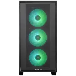 Корпус Chieftec HUNTER 3 GS-03B-OP 4x120mm A-RGB, USB-C, E-ATX, без Блок живлення, Чорний - мініатюра 2