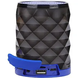 Колонка портативна T&G TG155 10Вт USB AUX FM Bluetooth синя / червона / чорна (ЦУ-00034843) - мініатюра 3