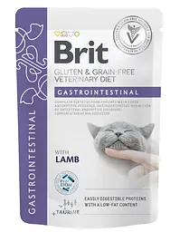 Вологий корм для котів Brit VetDiet Gastrointestinal з ягням 12 шт. x 85 г - мініатюра 2