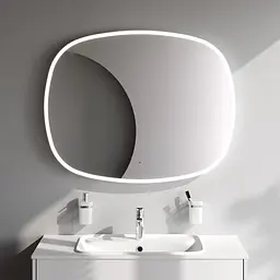 Дзеркало універсальне з LED-підсвічуванням Am.Pm Universal сенсорне 100x55 cм білий M8FMOX1001WGH38, Білий - мініатюра 2