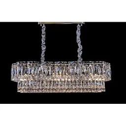 Кришталева люстра в хромі/золоті Linisoln 310-80*30