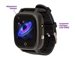 Дитячий смарт-годинник Amigo GO005 4G WIFI Thermometer чорний - мініатюра 5