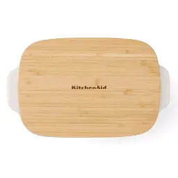 Форма для випічки з кришкою KitchenAid керамогранітна 31,2x18,8x7,2 см 1,9 л фісташковий колір (CC007425-001) - мініатюра 2