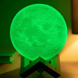 Нічник UFT RGB Moon light 3D Луна на підставці 11 см 5 режимів світла - мініатюра 7