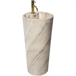 Умивальник Rea Blanka natural mat T marmur підлоговий REA-U4664