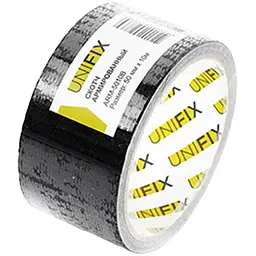 Стрічка клейка універсальна армована скотч Unifix 50 мм x 10 м чорна