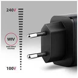 Зарядний пристрій AXAGON 1xUSB-C PD67W + 1xUSB QC4+ PPS display gray (ACU-PQ67D) - мініатюра 5