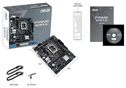 Материнська плата LGA1700, Asus PRIME H610M-K D4, H610, 2xDDR4, Int.Video(CPU), 4xSATA3, 1xM.2, 1xPCI-E 16x 4.0, 1xPCI-E 1x 3.0, ALC997 VGA/HDMI, MicroATX - мініатюра 6