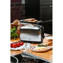 Тостер + підставка для булочок Adler AD 3222 1000 Вт 7 режимів нержавіюча сталь атоотключение - мініатюра 9