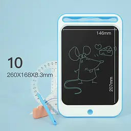 Дитячий LCD планшет для малювання Beiens 10", блакитний (ZJ16blue) - мініатюра 5