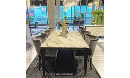 Стіл обідній Welovemebel Палац розкладний 160/215x90x77 см білий - мініатюра 3