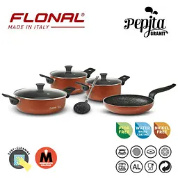 Набір посуду Flonal Pepita Granit 8 предметів (PGFSET08PZ) - мініатюра 2
