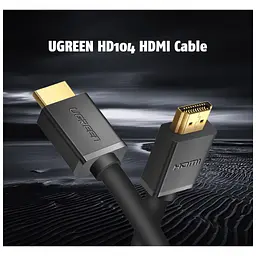 Кабель мультимедійний HDMI M to HDMI M 1.5m HD104 black Ugreen (60820) - мініатюра 2