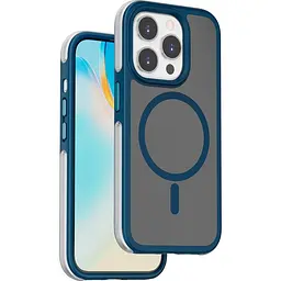 Чохол WiWU Air Shield with MagSafe для Apple iPhone 15 Pro Dark Blue [93120] - мініатюра 2