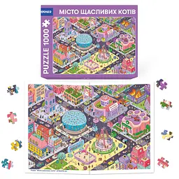 Пазл Orner Місто щасливих котів 1000 елементів - мініатюра 3